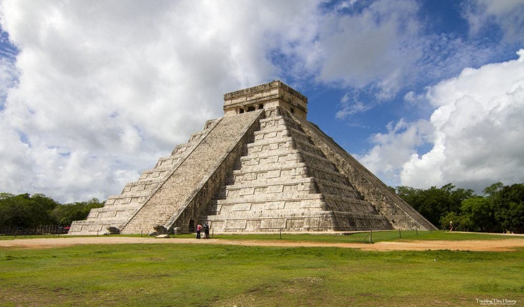 A stone pyramid