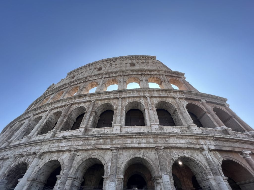 Rome with a baby - the Colosseum