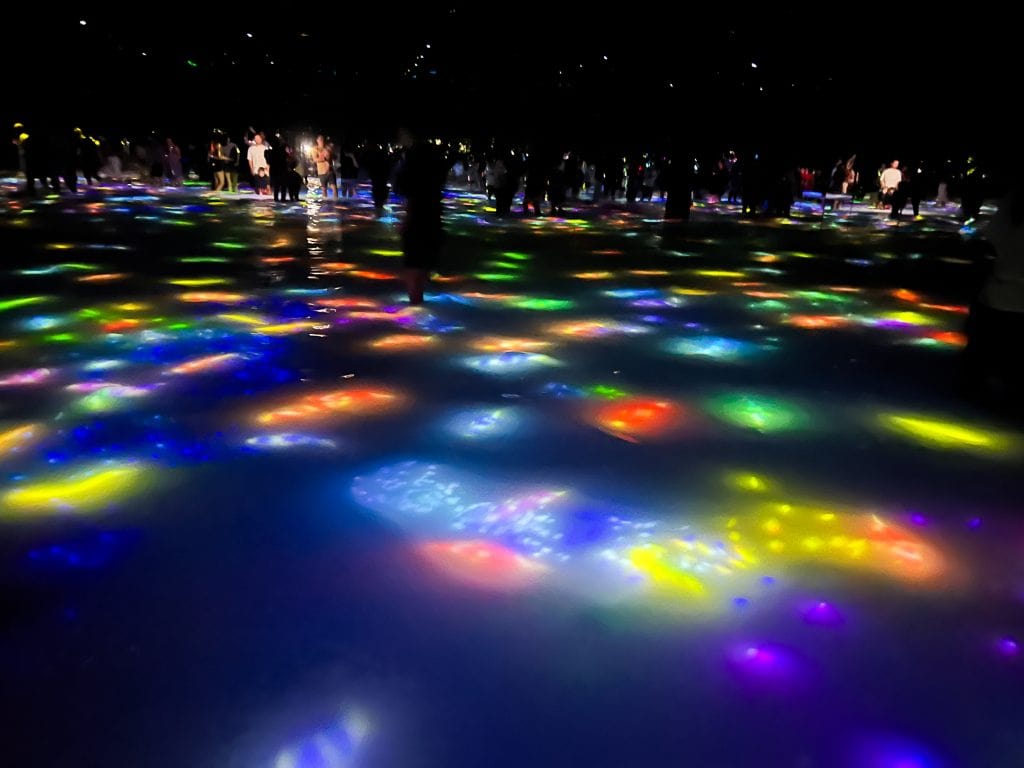 Water Room at teamLab Planets with kids