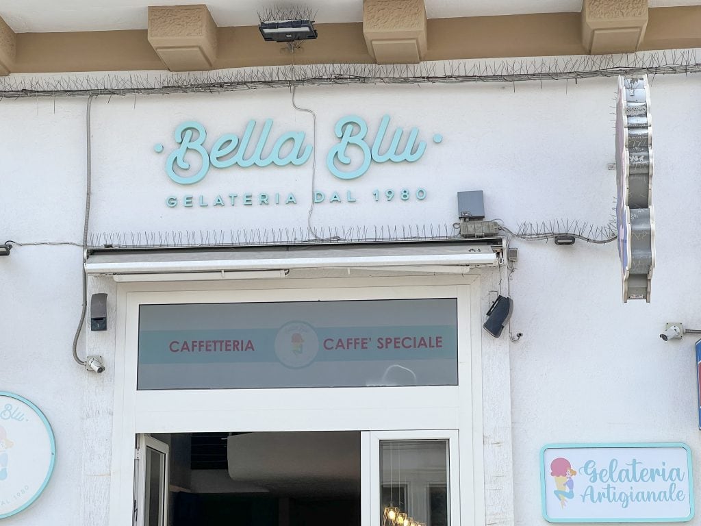Bella Blue gelato makes Polignano a mare worth visiting