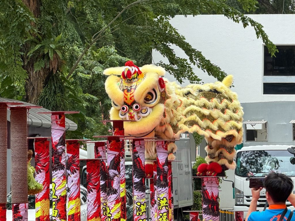 Singapore with kids - Lion Dance