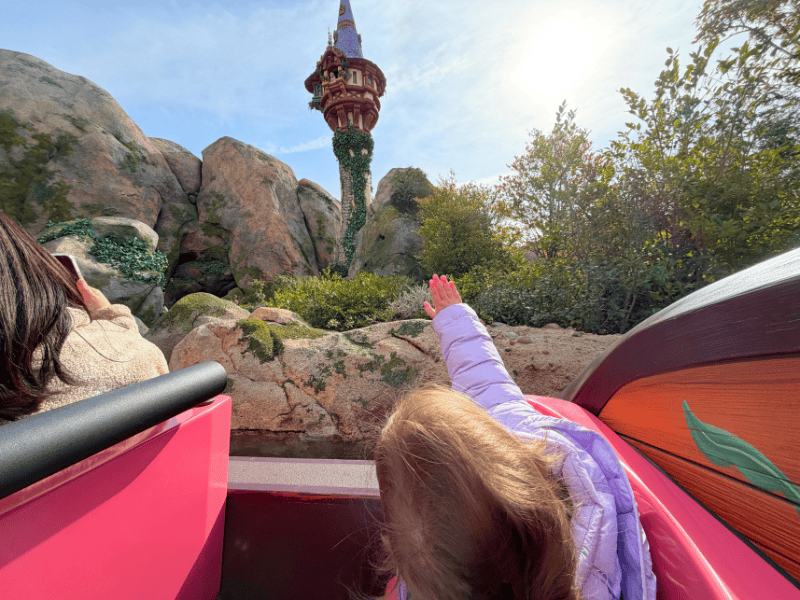 Tokyo DisneySea with kids - Rapunzel Ride