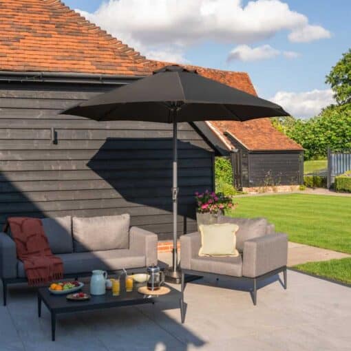 Max 3.5m Round Crank Operated Deluxe Parasol