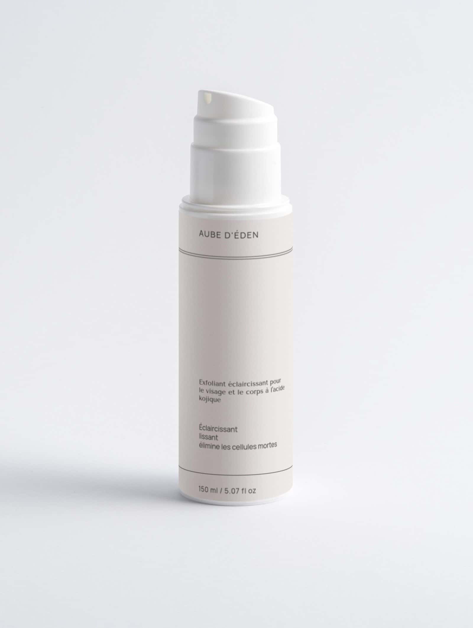 Brightening exfoliant bottle