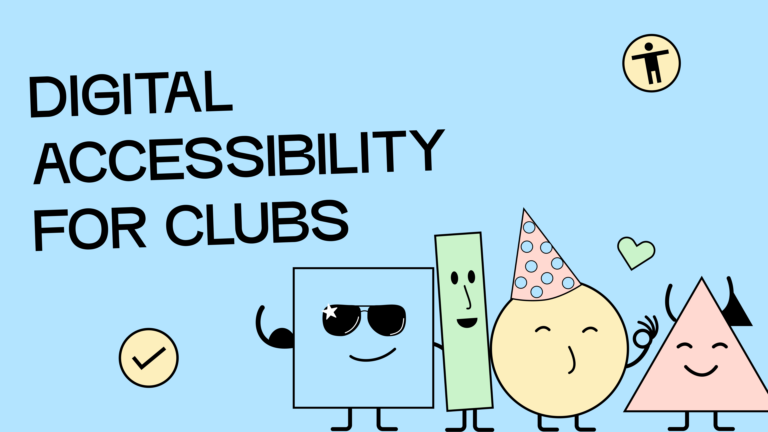 Our mascot is having a small party because a club is becoming barrier-free!