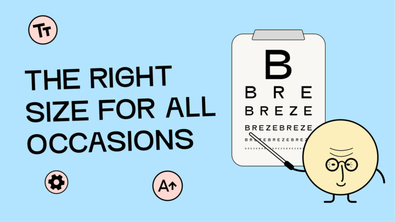 Accessible font units provide the correct size in all cases.