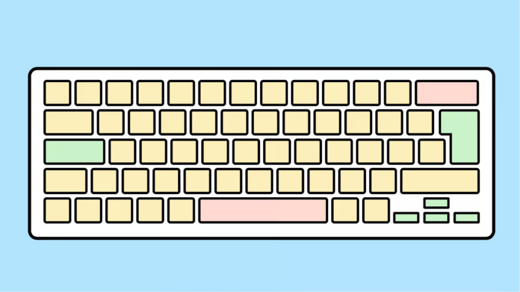 An illustration of a keyboard