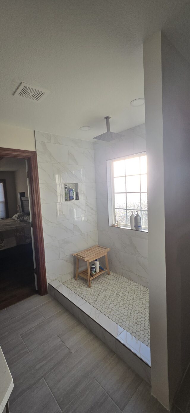 Bathroom Shower Remodel - Tile Work 1