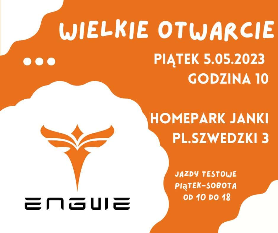 Otwarcie sklepu stacjonarnego z rowerami elektrycznymi Engwe