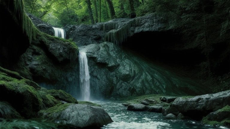 waterfall and peace