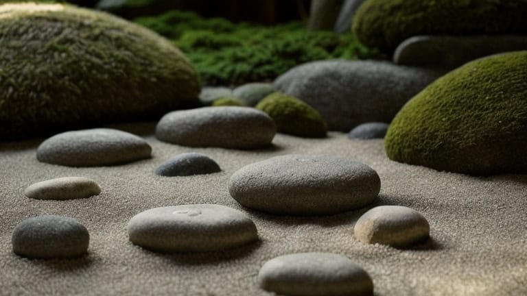stone on the sand