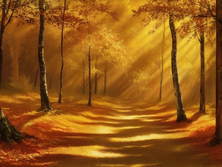 park in the calm autumn