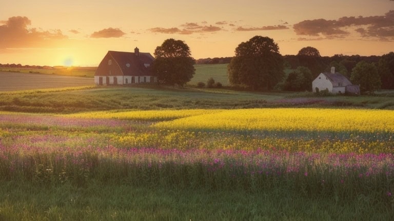 house in the countryside