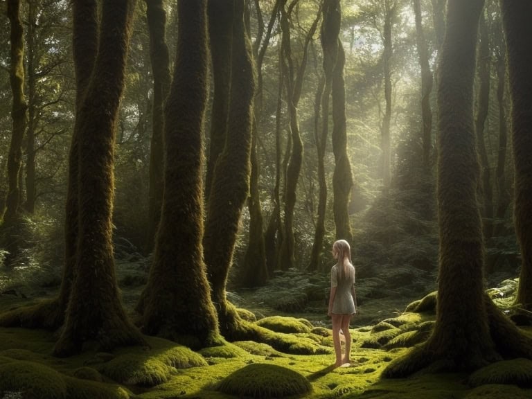 young in the forest