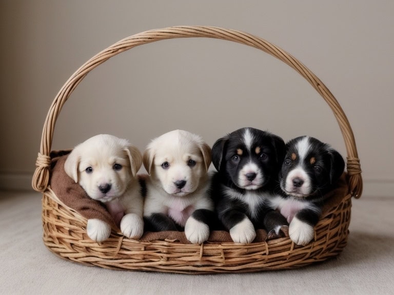 puppies looking at you