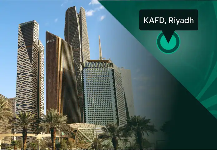 KAFD skyline in Riyadh