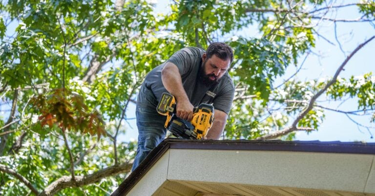 Roofing inspection and repair by Midwest Roofing.