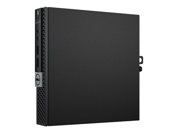 Refurb Dell 3040 Tiny Desktop left side angle shot showcasing design and ports