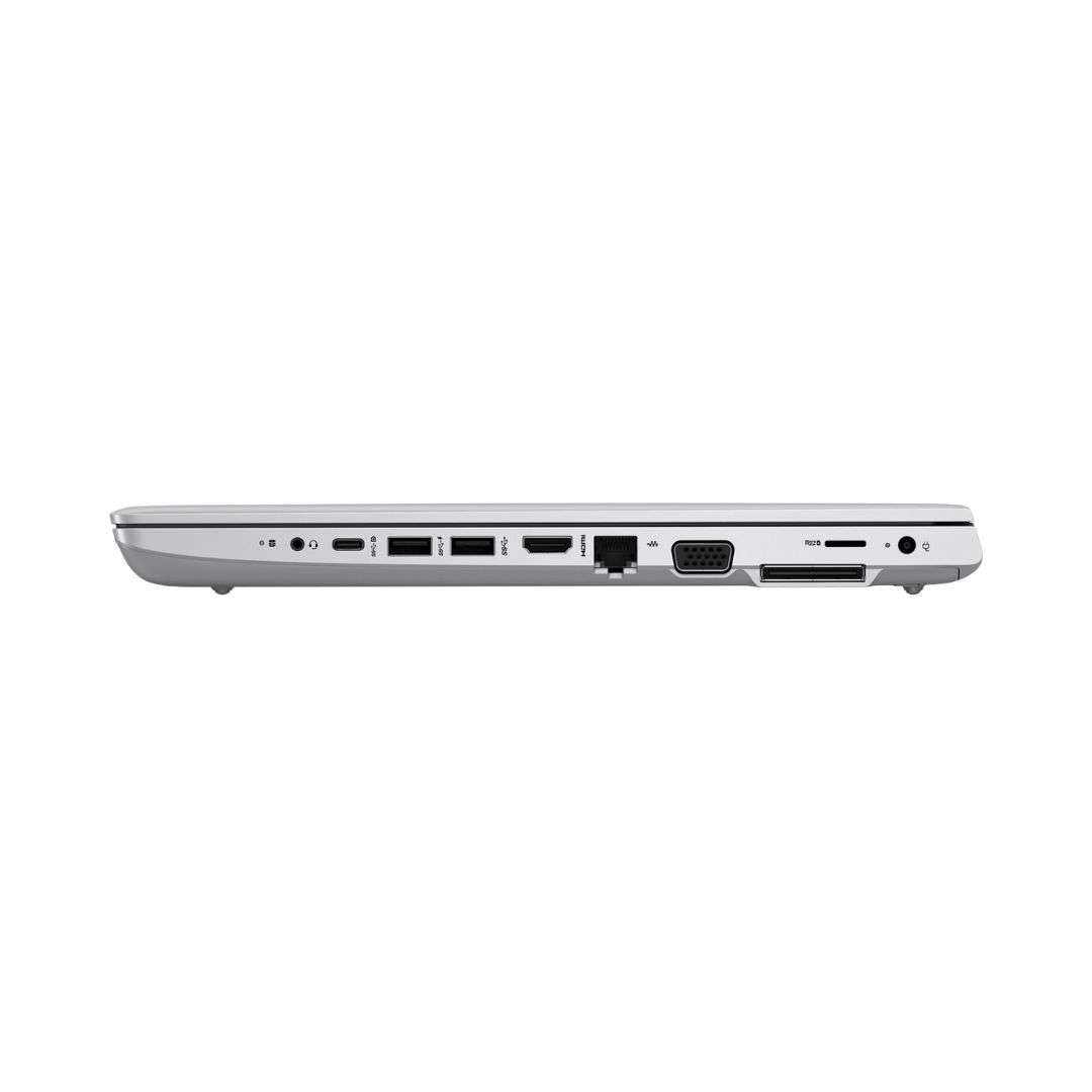 Closed view of HP ProBook 650 G5 refurbished laptop with side ports visible