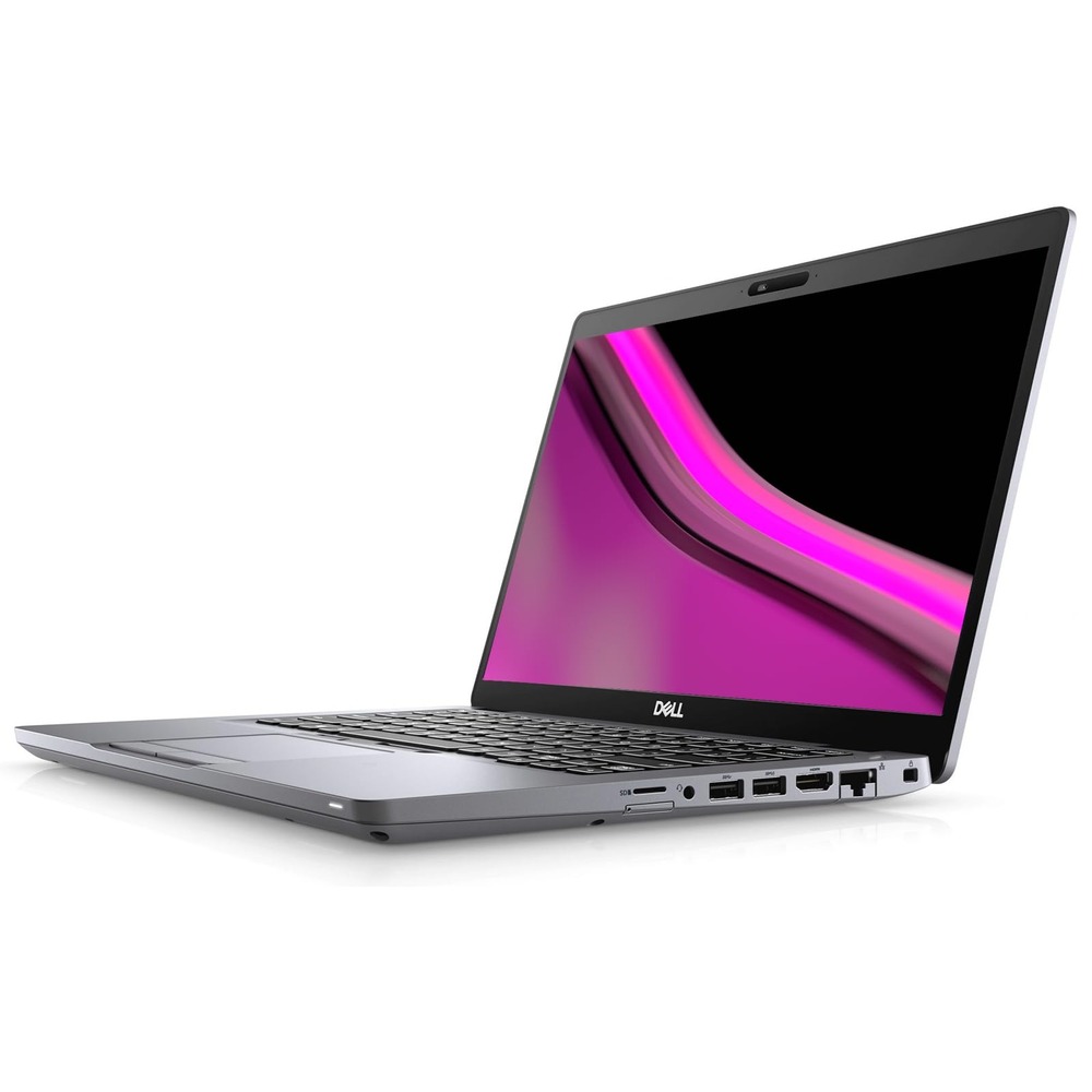 Dell Latitude 5410 Right Side View with Keyboard, Display, and Ports Visible - Refurbished Laptop