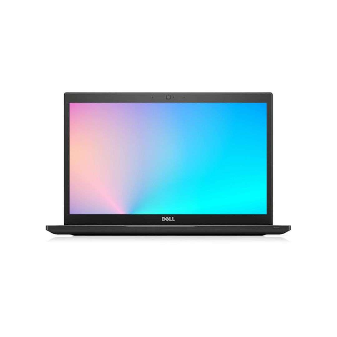 Refurbished Dell Latitude 7480 Laptop – Front View Front view of refurbished Dell Latitude 7480 laptop with screen and keyboard visible