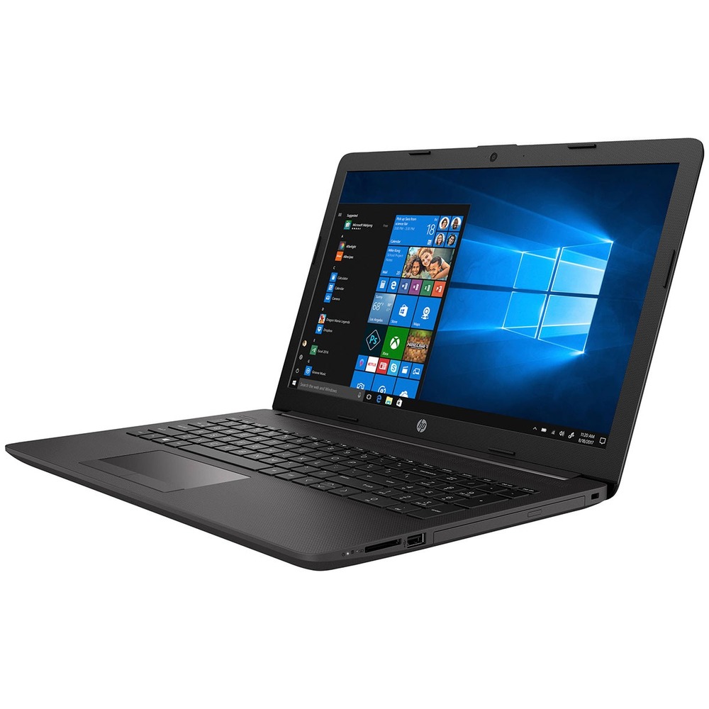 HP Notebook 250 G7 Right Side View with Display, Keyboard, and Ports - Refurbished Laptop