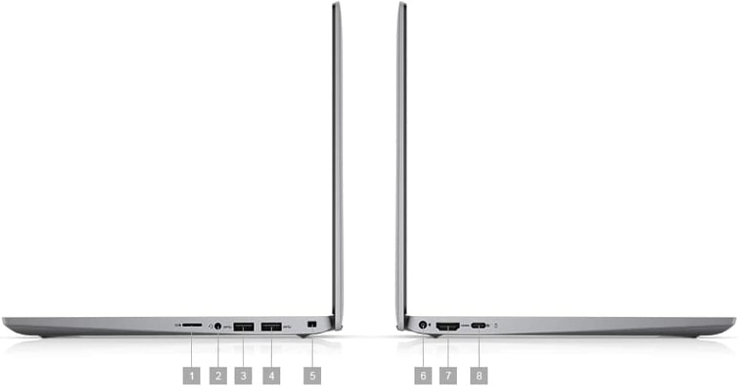 Slim design of Dell Latitude 3320 with visible ports