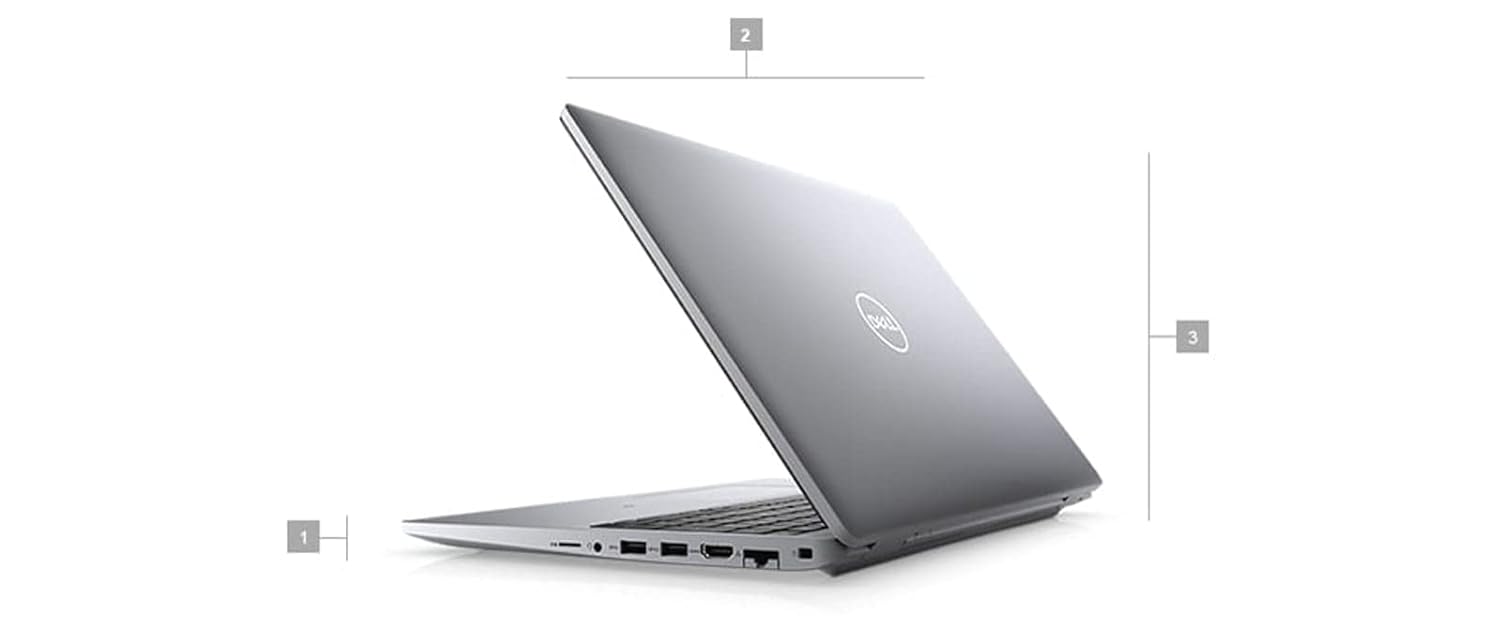 Side Angle View of Dell Latitude 5520 i7 11th Gen Refurbished Laptop