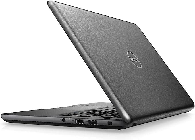 DELL Latitude 3380 Core i5 Refurbished Laptop Side Angle View with Ports and Logo