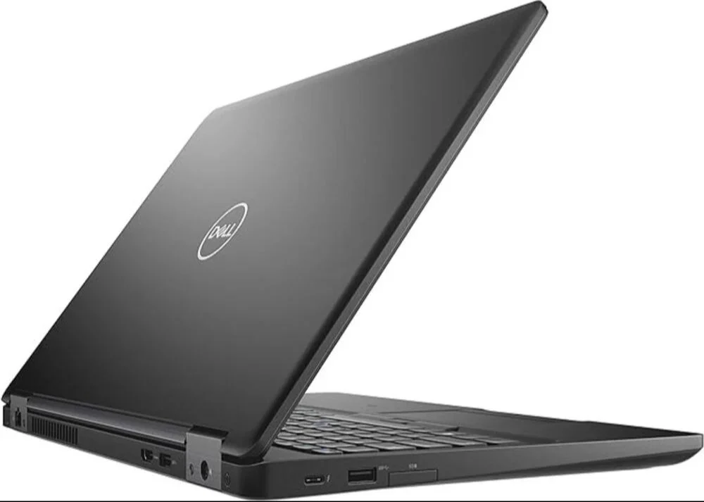 Side view of Dell Latitude 5490 laptop with logo visible