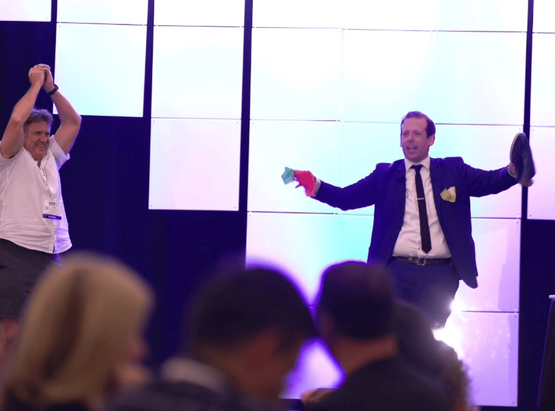 Engaging conference guests, ensuring no one is stuck on their phone