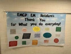 EMCP EM Residents Thank you for What you do everyday!