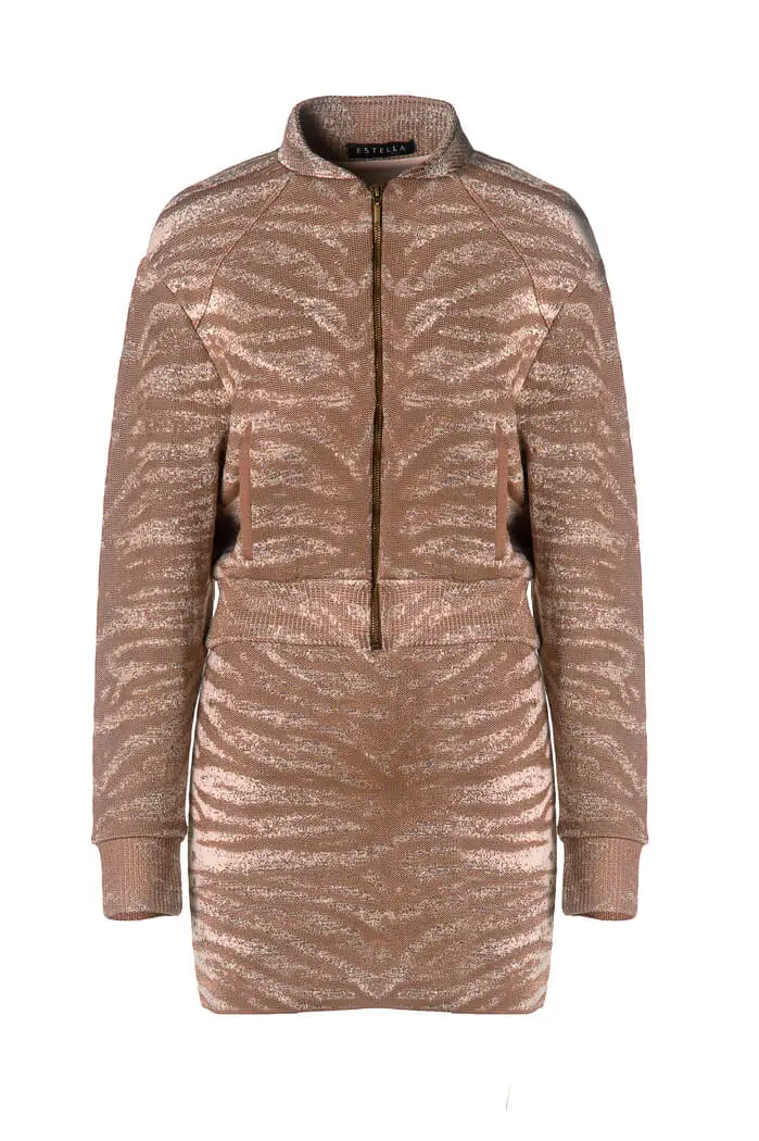 Mini Saia Jacquard Tigre - Imagem 5