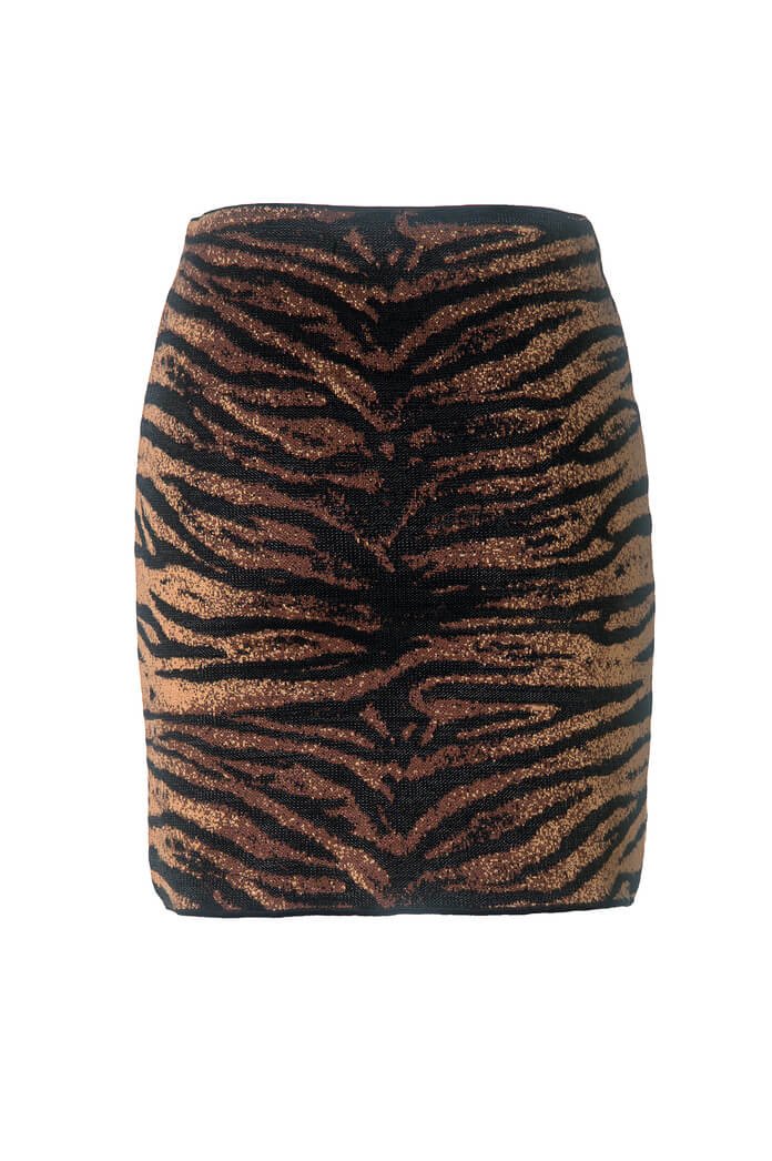 Mini Saia Jacquard Tigre - Imagem 4