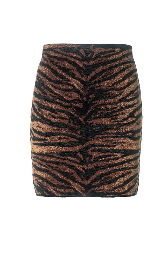 Mini Saia Jacquard Tigre - Imagem 3