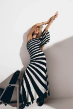 Vestido Diagonal com Volume - Imagem 4