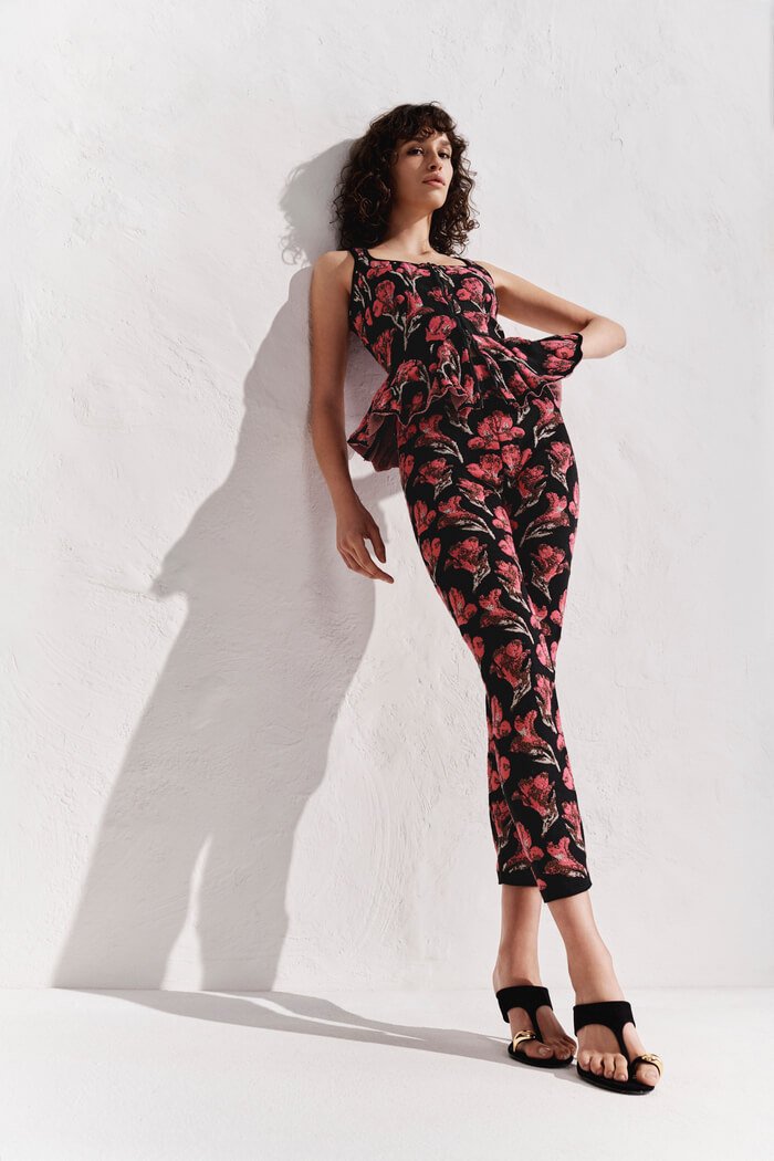 Top Corselet em Tricot Jacquard