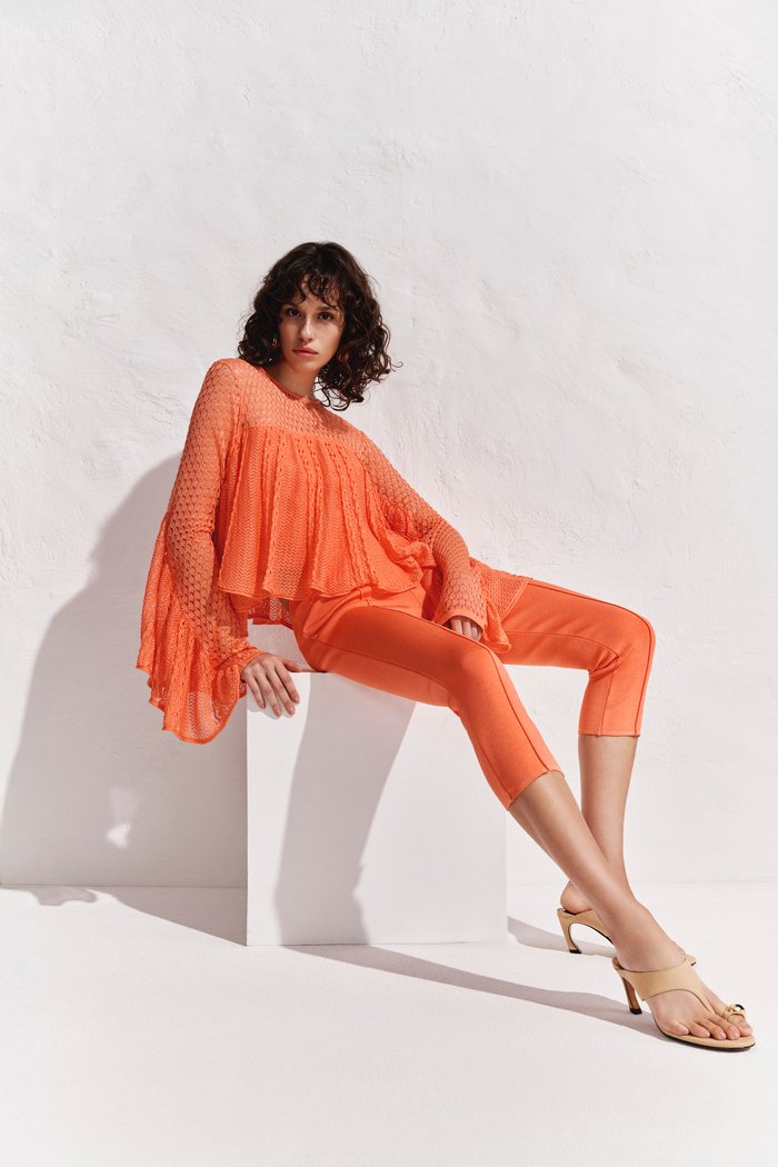 EMV26-165 BLUSA MAXI ROMANCE Calça Corsário Estella - Imagem 1