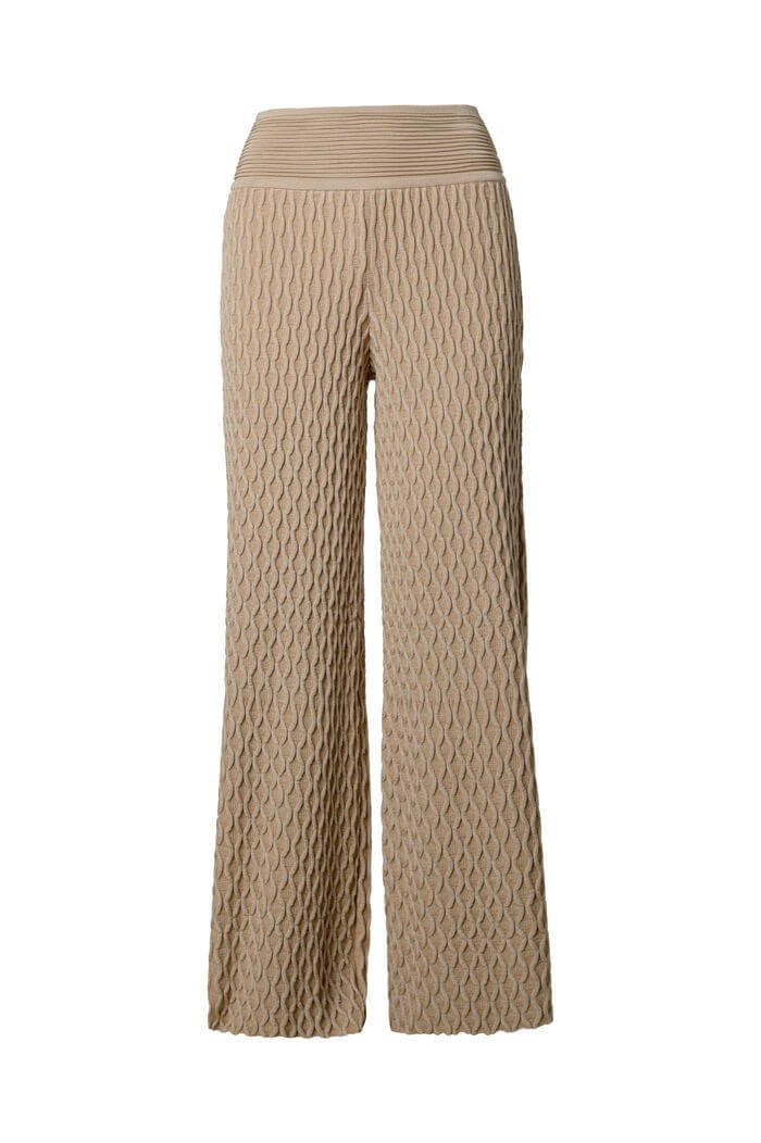 Calça Flare Tricot Texturizado - Imagem 6
