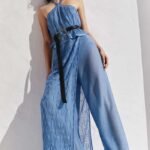 Macacão Rendado Harem com Sobreposição