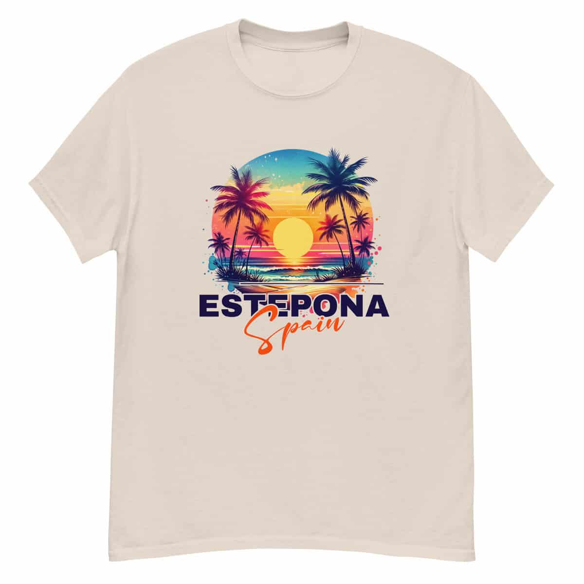 Estepona Colorful Sunset Splash Tee - Image 3