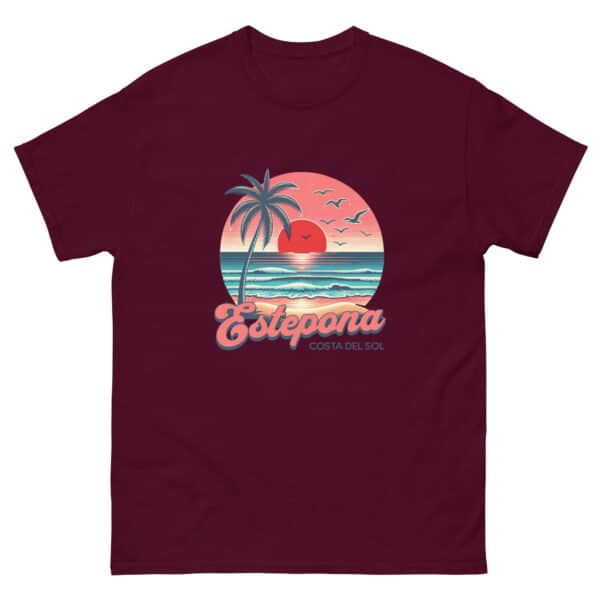 Estepona Costa Retro Sunset Tee - Image 9