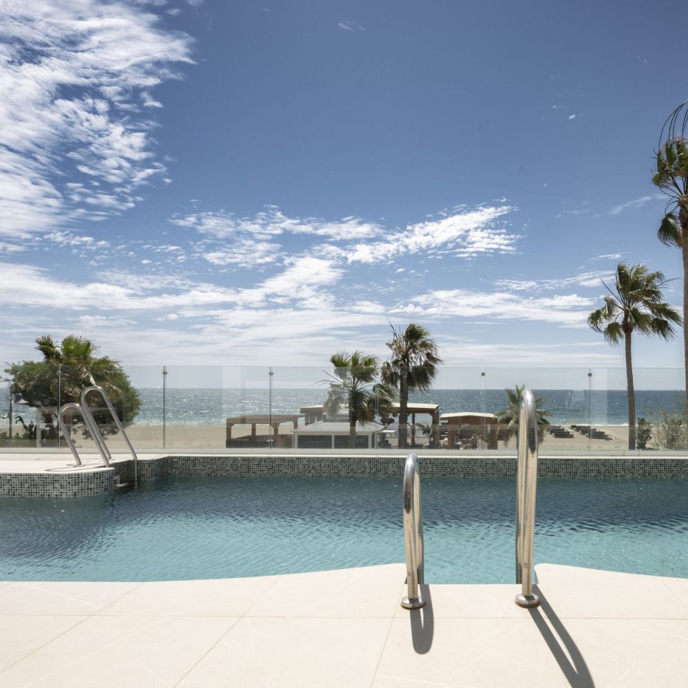 Pool with ocean view