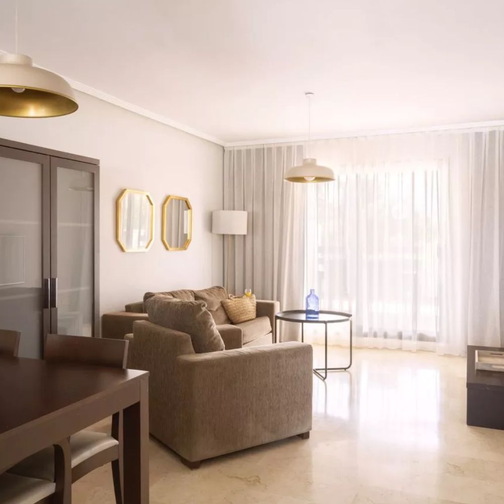 Modern living room with sofa