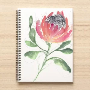 King Protea - Wire bound Notebook