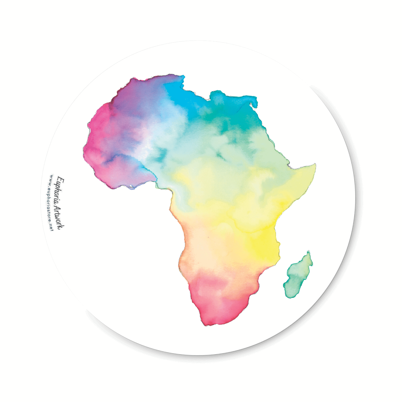 Rainbow nation - Disc Sticker