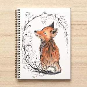 Vine Tailed Fox - Wire bound Notebook