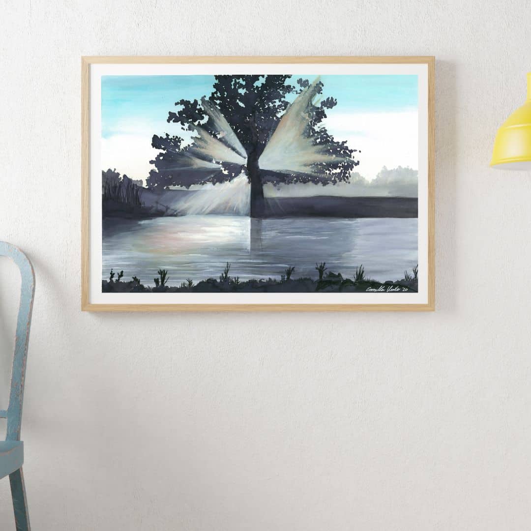 Dusky Rays Fine Art Paper Print - Image 2