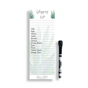 Dry Erase Fridge Shopping List - Aloe