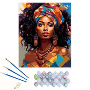 African Queen - DIY Number Painting Kit - Create Stunning Art with Ease!